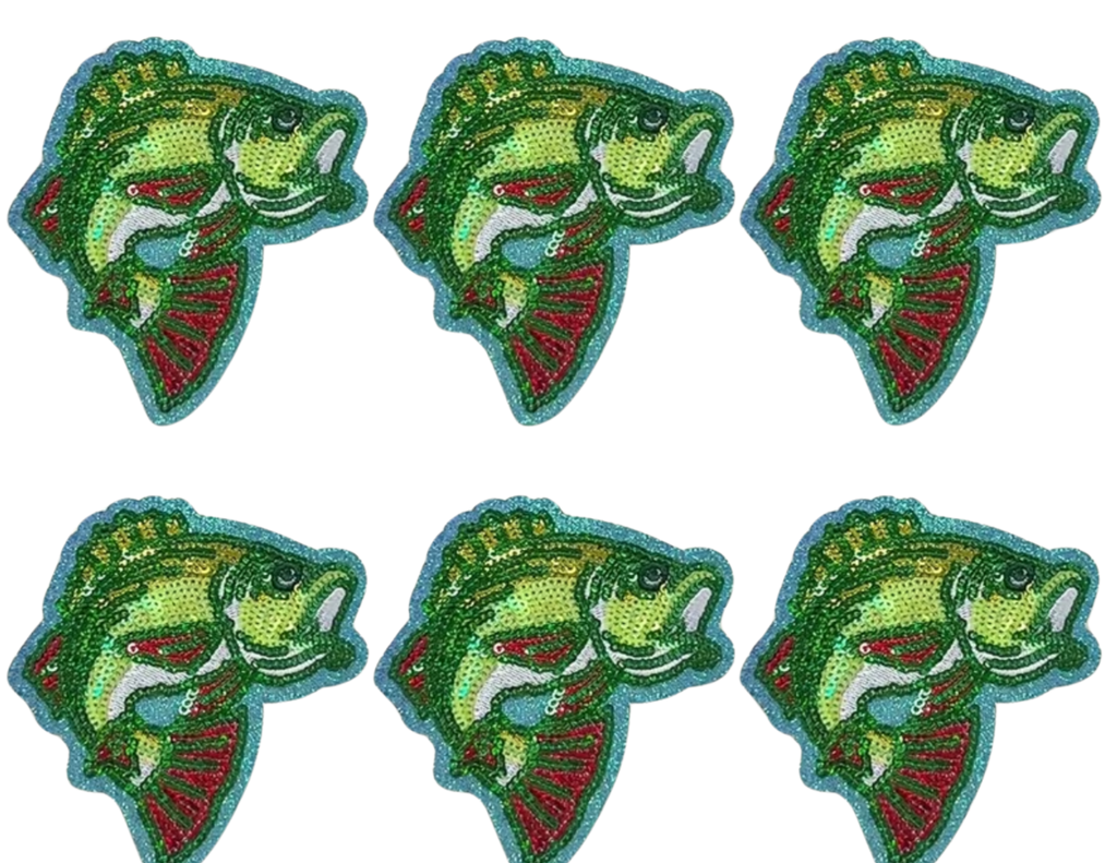 Green Bass Hat Patch