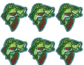 Green Bass Hat Patch