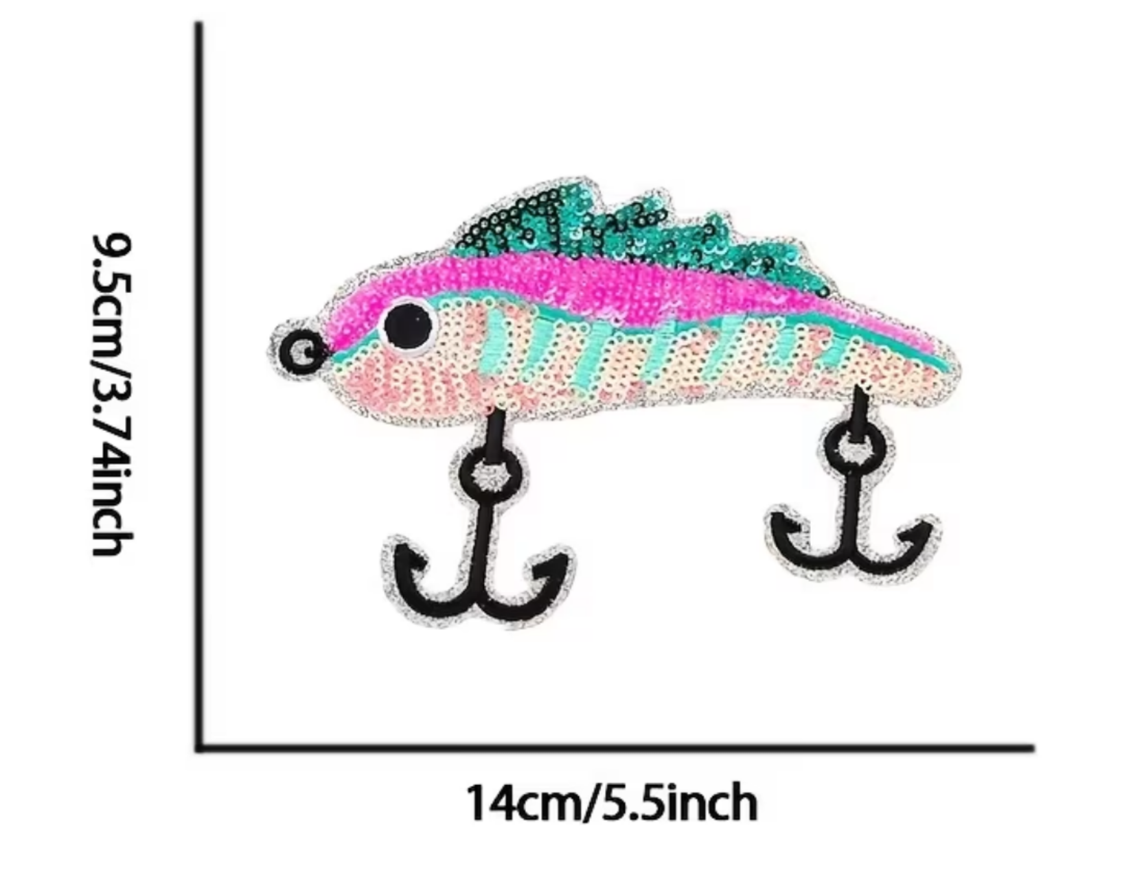 Pink Bait Hat Patch