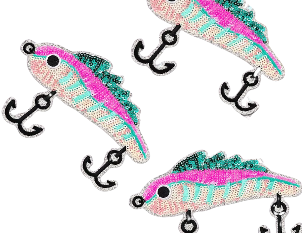 Pink Bait Hat Patch
