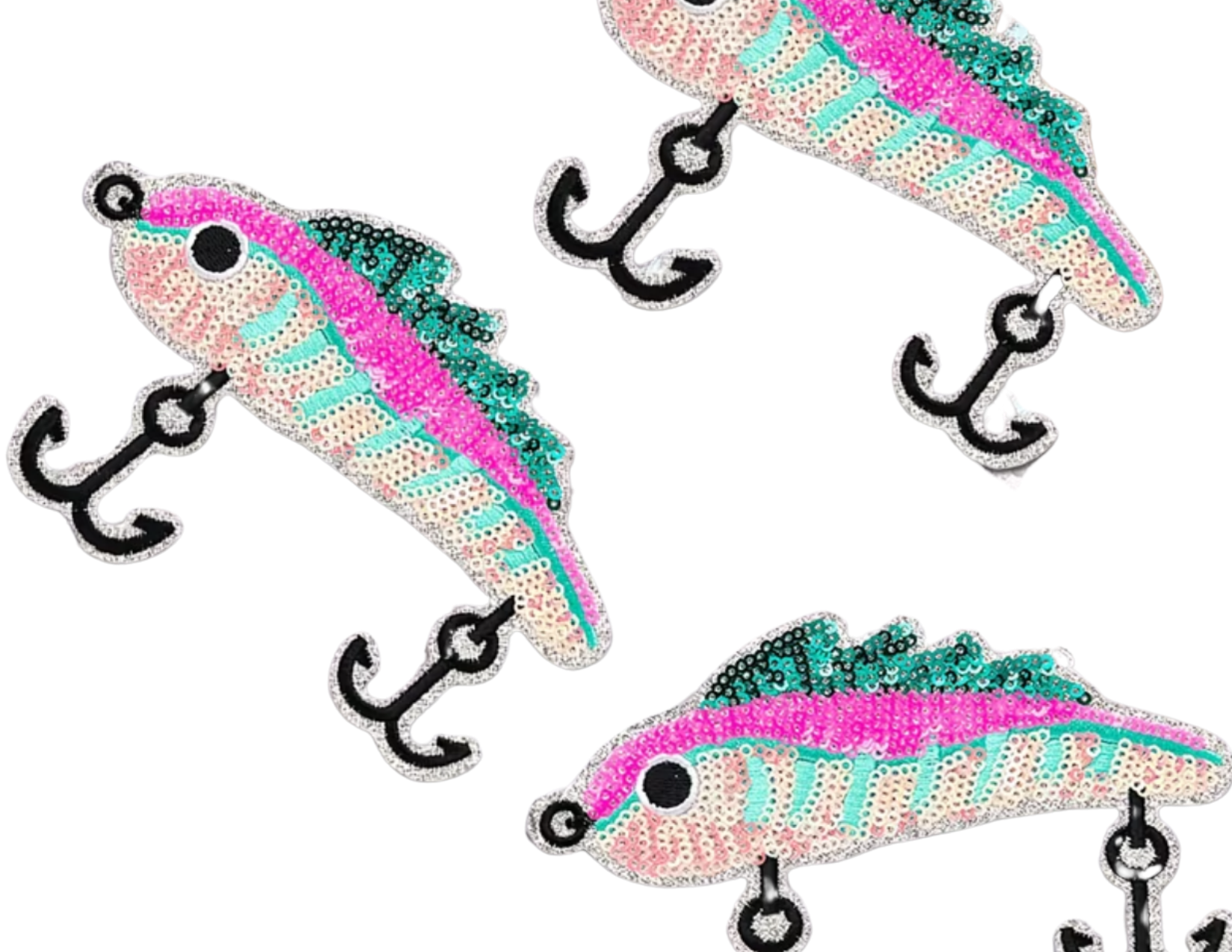 Pink Bait Hat Patch
