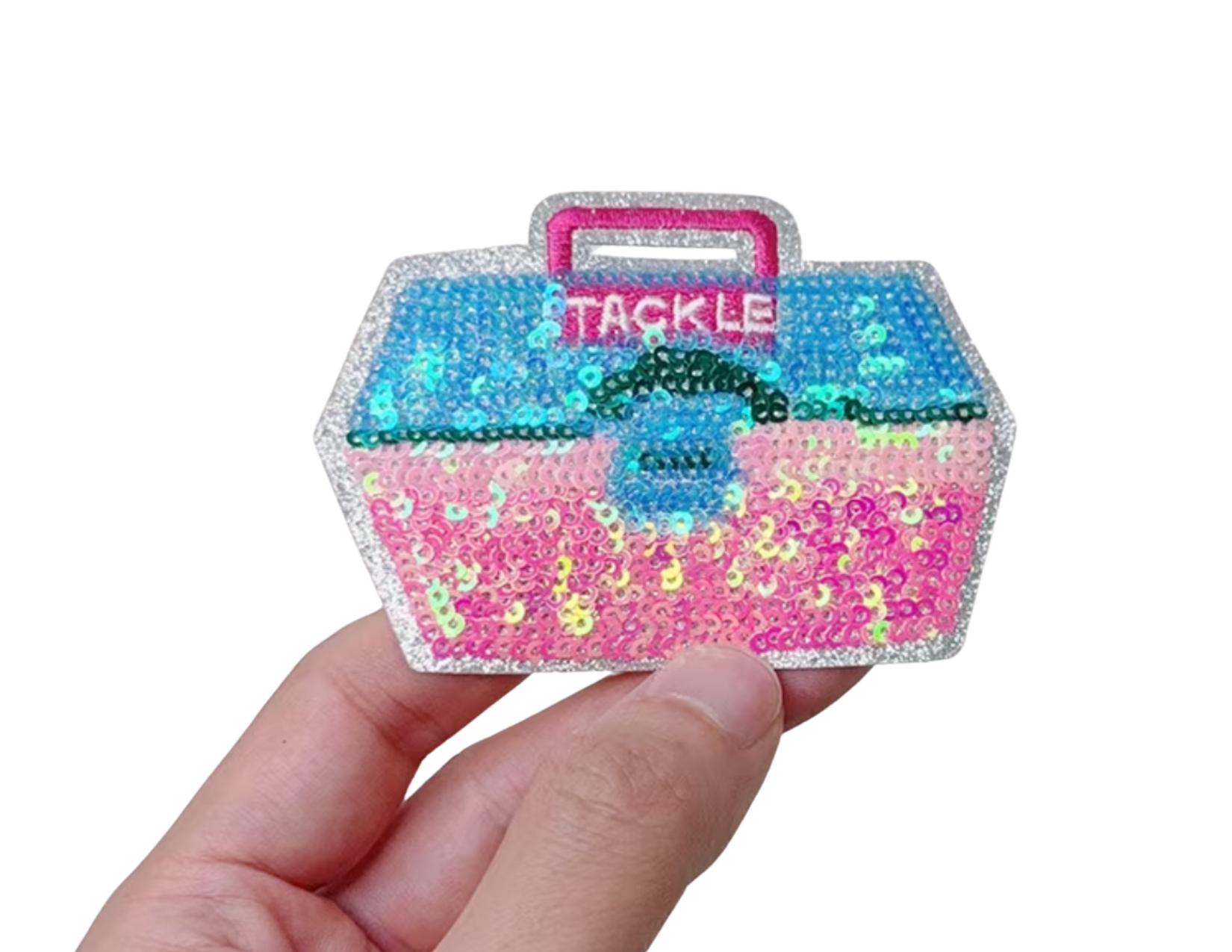 Pink Tackle Hat Patch