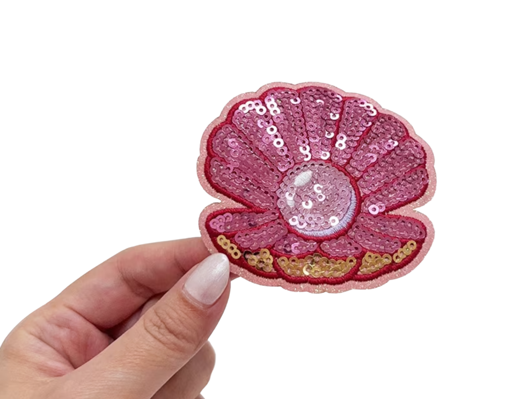 Pink Pearl Hat Patch