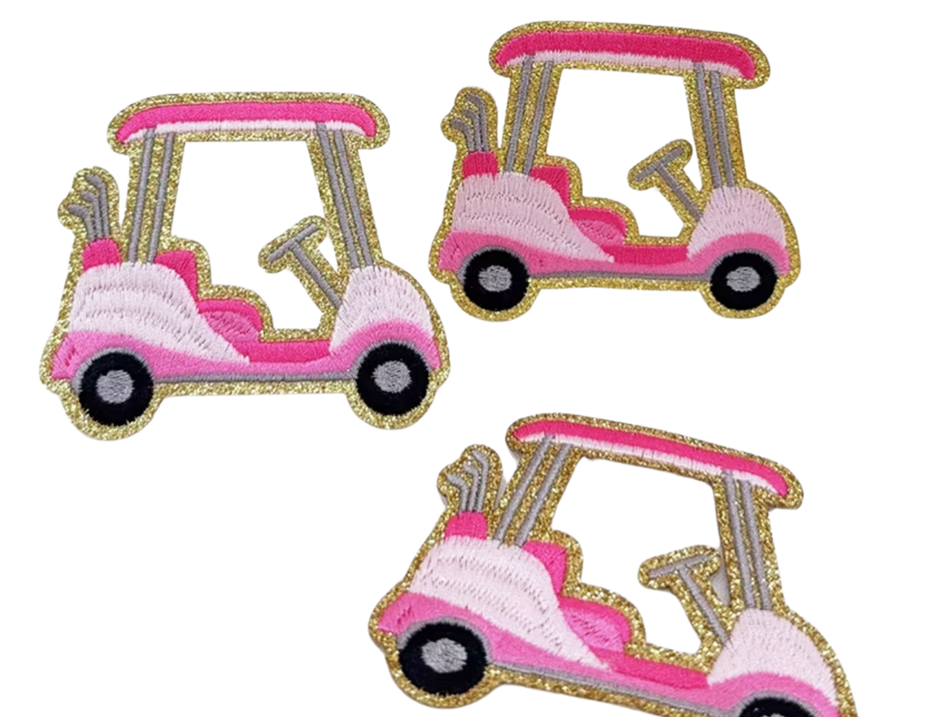 Pink Cart Hat Patch