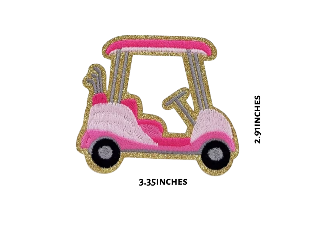 Pink Cart Hat Patch