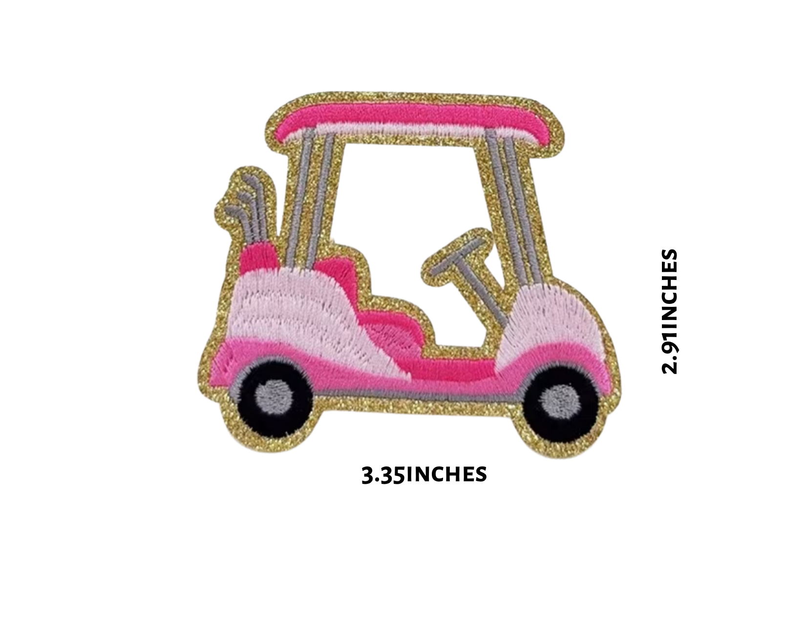 Pink Cart Hat Patch