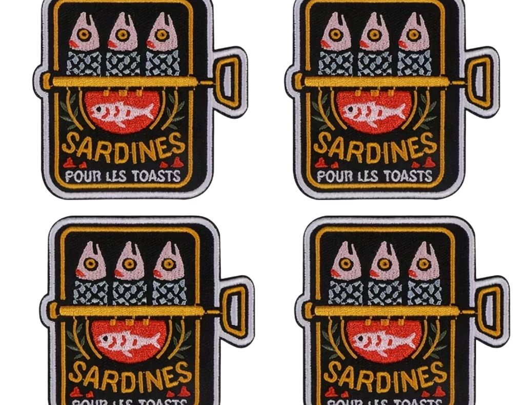 Vintage Sardines Hat Patch