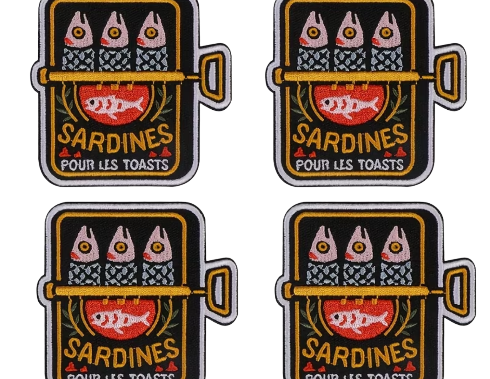 Vintage Sardines Hat Patch