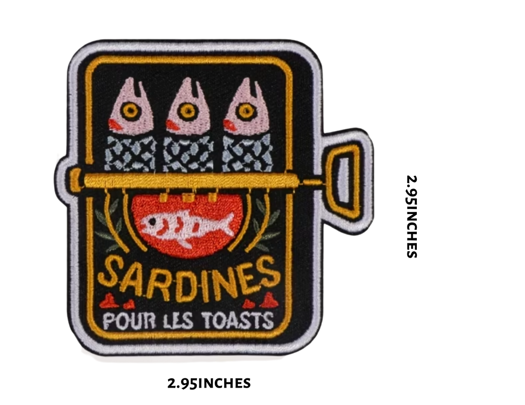 Vintage Sardines Hat Patch