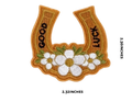 Good Luck Horseshoe Hat Patch