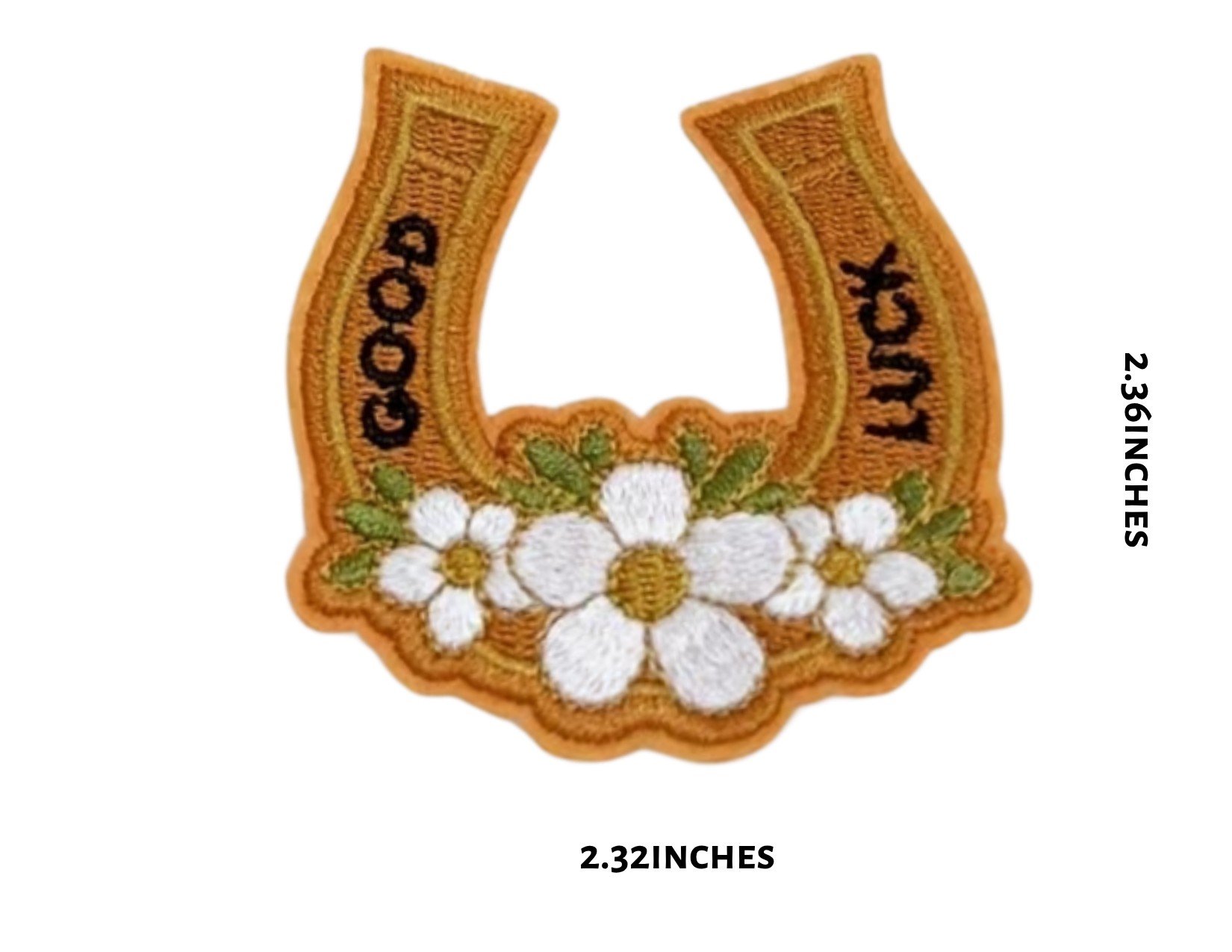 Good Luck Horseshoe Hat Patch