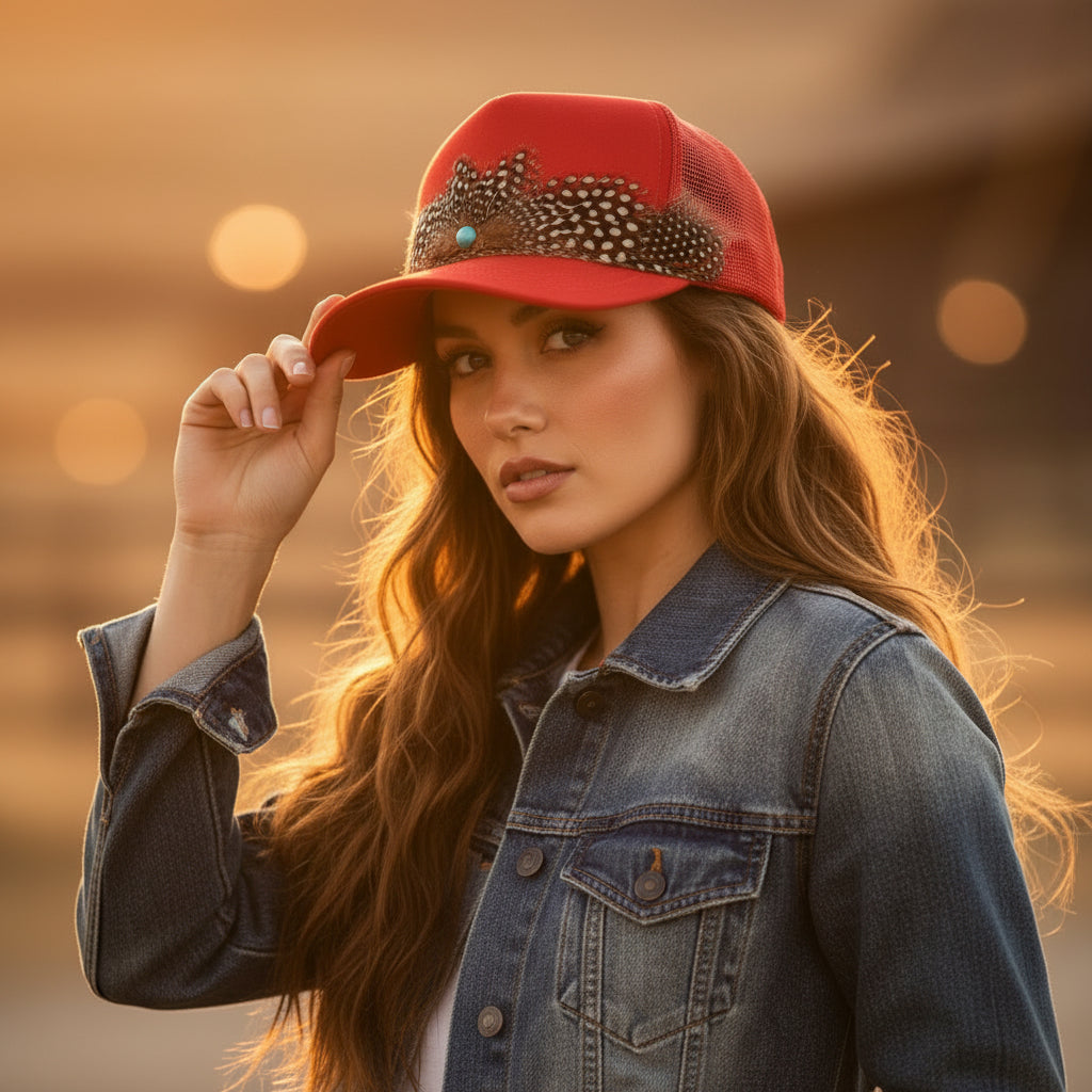 Scarlet Skies Trucker