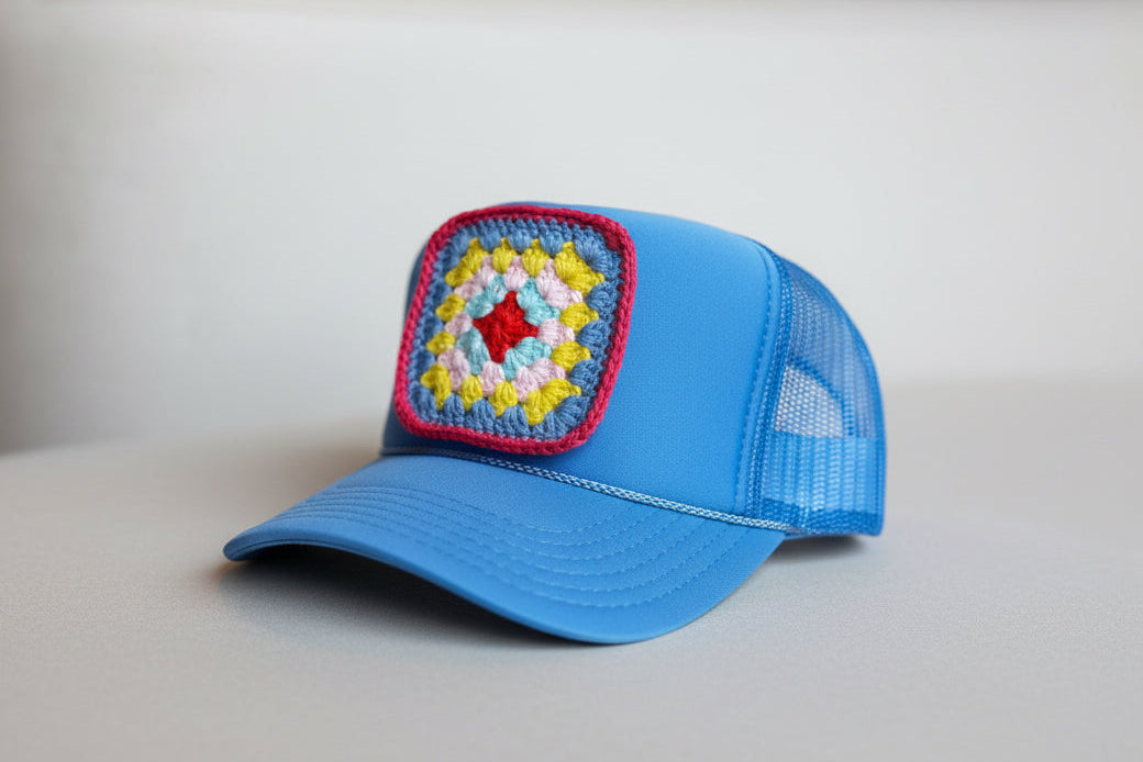 Blue Bird Crochet Square