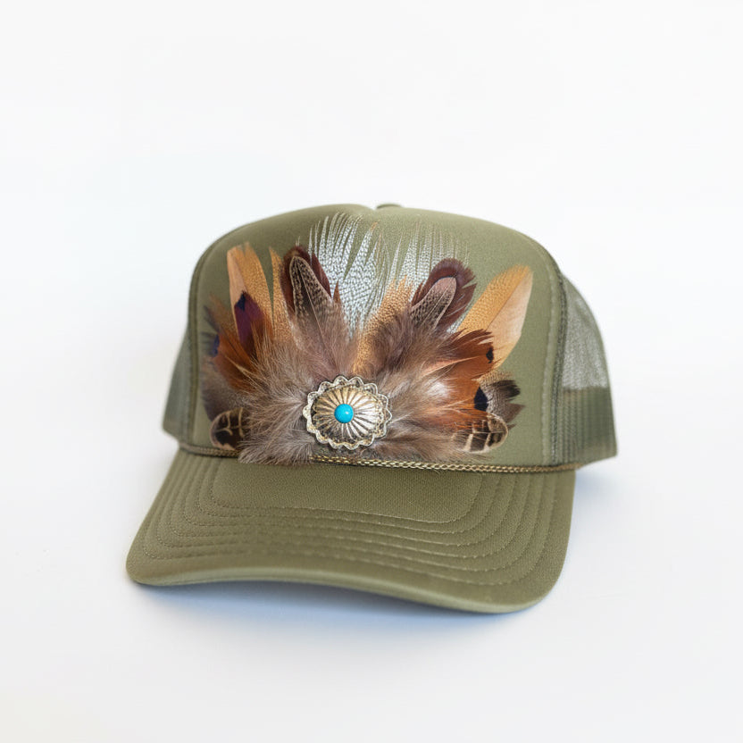 Custom Feathered Hat