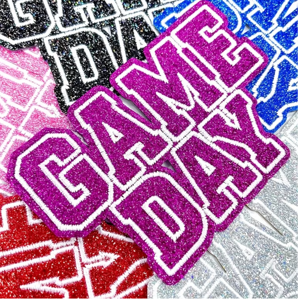 Game Day Sparkle Hat Patch