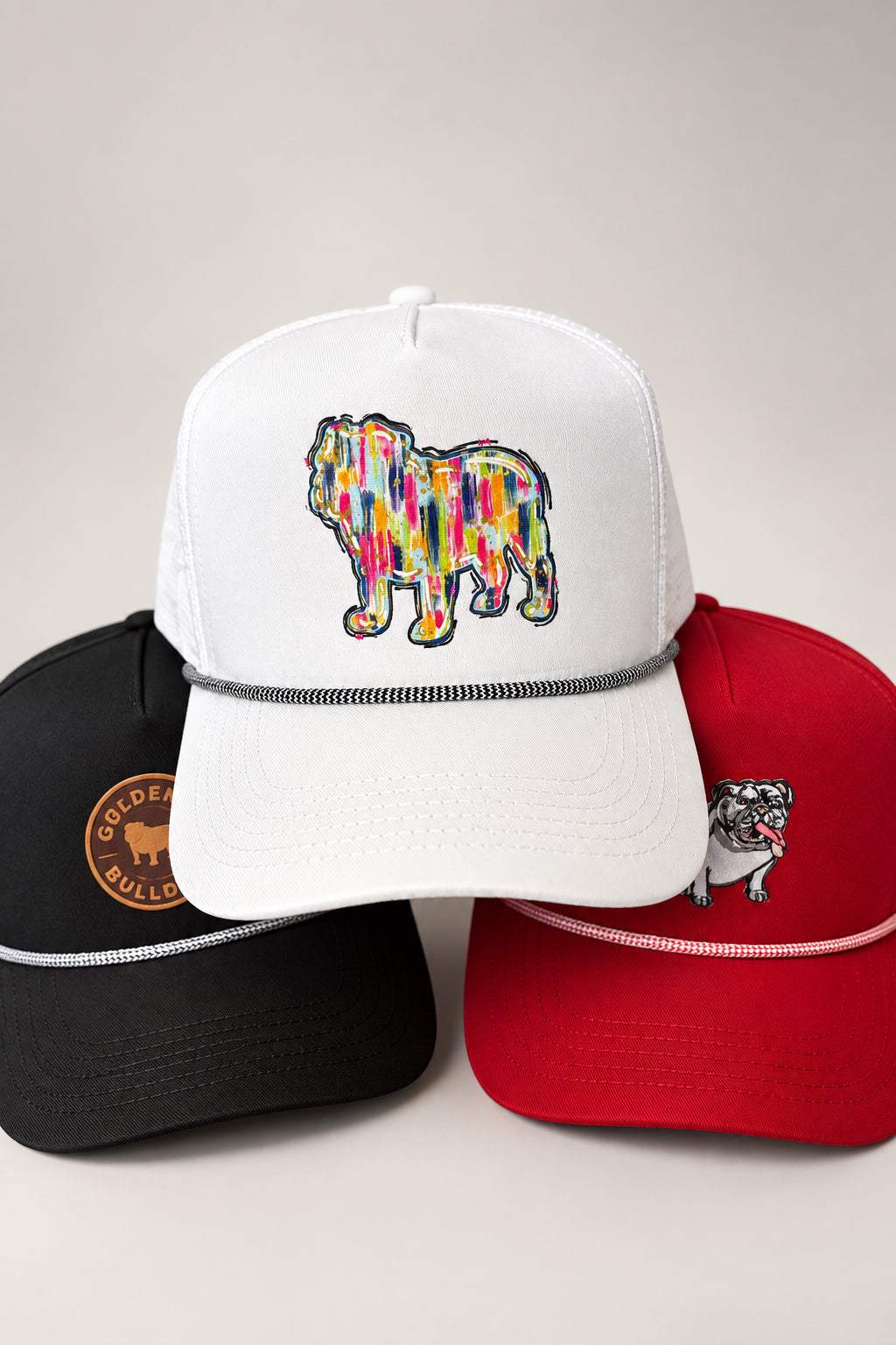 Colorful Bulldog Trucker Hat