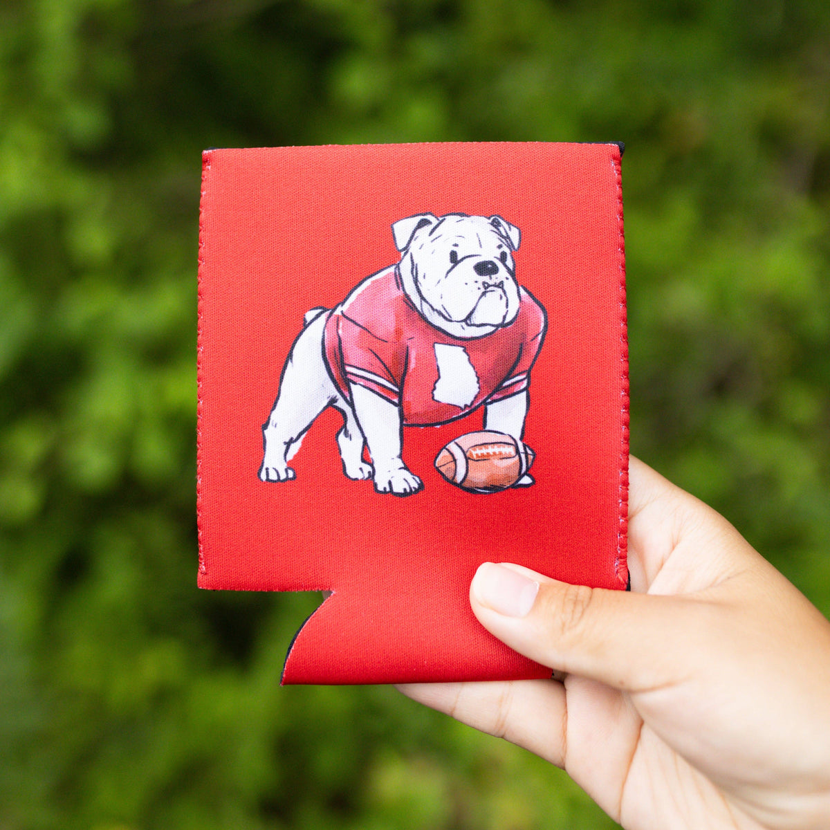 Red Bulldog Can Cooler