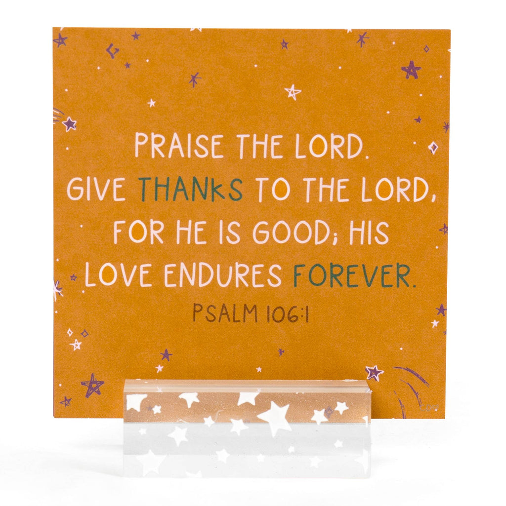 Verse for Gratitude – Bible Verse Card Set + Display Stand